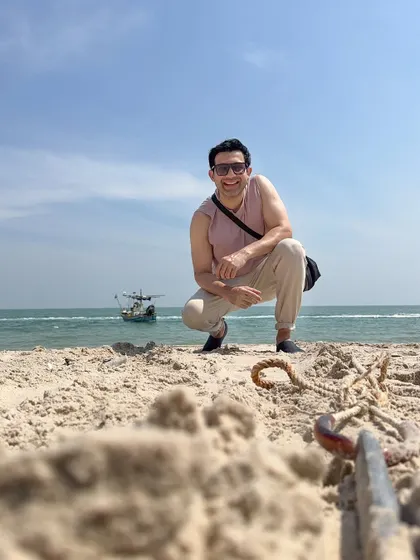 Enjoying some sun and sand. This lifestyle is a big part of my personal brand and the energy I bring to my work.