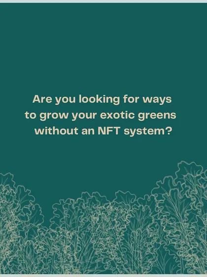 Are you looking for ways to grow your exotic greens without an NFT system? Our online webinar has the answers.
