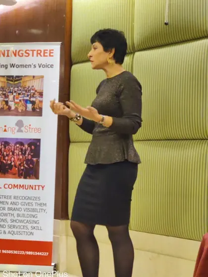 Speaking at the Winning Stree networking meet, sharing my journey and insights on building a business around your passion for wellness.