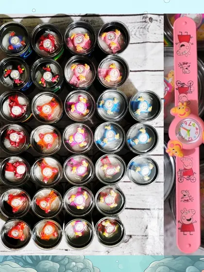 These fun spinner watches are a great addition to any goodie bag. They come in various themes, including Peppa Pig, and are always a hit with the kids.