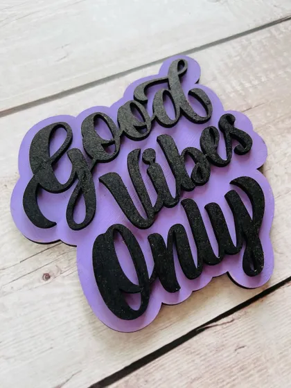 Set a positive tone in your home with our "Good Vibes Only" magnet. It's a simple, elegant design that makes a great gift for friends and family.
