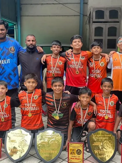 A proud moment for our academy as multiple teams celebrate their championship wins at the 5v5 Sports tournament.