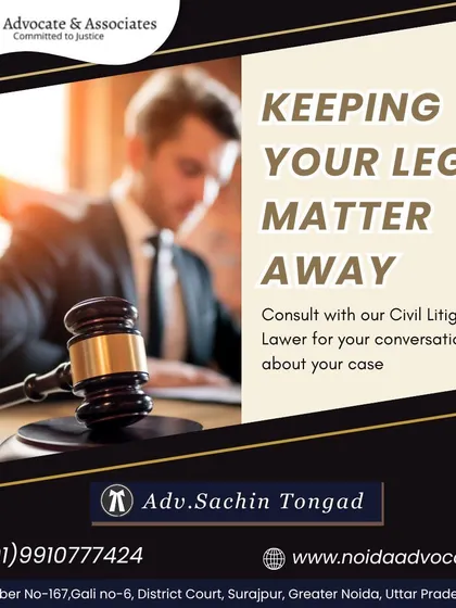 Keeping your legal matter away. Consult with me, a civil litigation lawyer, to have a conversation about your case and find the best path forward.
