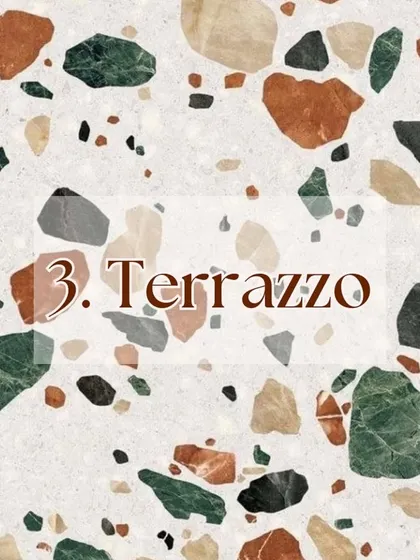 Terrazzo is making a huge comeback. We use this versatile and durable material for flooring, countertops, and wall cladding to add a playful and colorful pattern to any room.