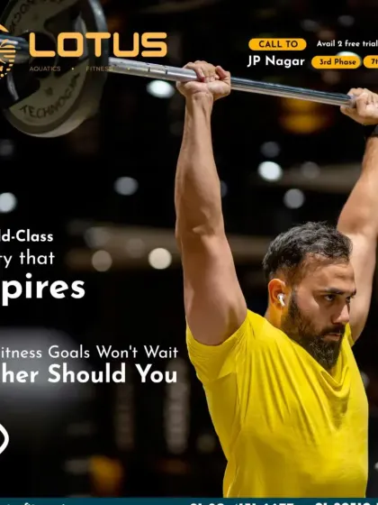 Your fitness goals won't wait, and neither should you. A member demonstrates a powerful overhead press, showcasing the focus and determination that our world-class facility inspires in every workout.