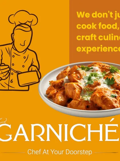 We don't just cook food, we craft culinary experiences. A rich, creamy butter chicken or paneer makhani is a perfect example of a main course we can prepare for your party.