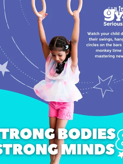 Developing swings, hangs, and circles on the bars and rings is a key focus for our preschoolers. This 'monkey time' is crucial for mastering new skills, improving coordination, and building the confidence to try more challenging moves.
