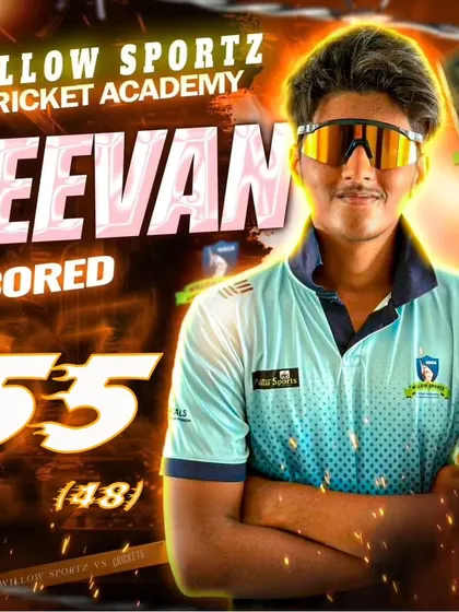 A great knock from our player Jeevan, scoring a quick 55 runs. We train our batsmen to score at a high strike rate when the situation demands it.