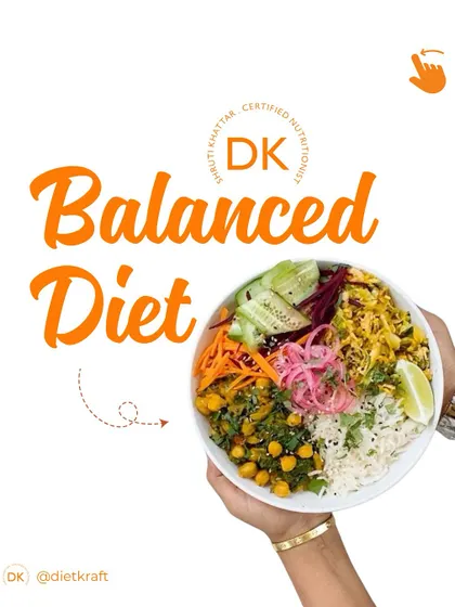 This is what a balanced plate looks like. It's not about eating less, it's about eating right. I teach you how to fill your plate with colorful, nutrient-dense foods that power your body and mind.