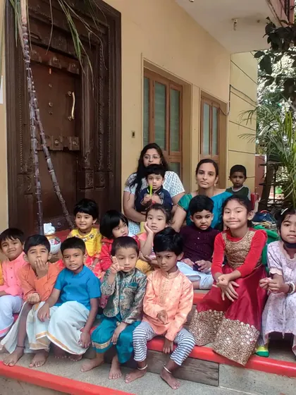 Our wonderful students during the Pongal and Sankranti celebrations at Ken. It's a time of joy, community, and learning about our rich cultural heritage.