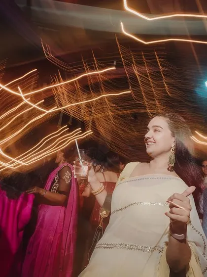 A snapshot of a lively cocktail party. With great music, delicious drinks, and a fun atmosphere, I ensure every pre-wedding event is a memorable celebration in itself.