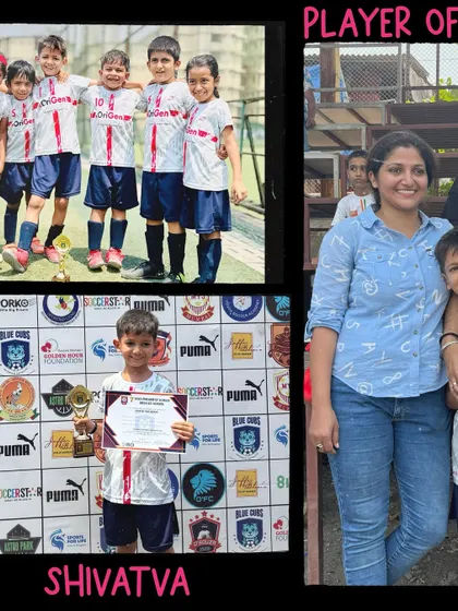 A proud moment for Shivatva, who was named Player of the Match for his outstanding performance. The support from family is a key part of our community.