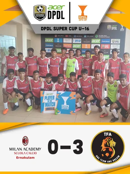 A dominant 3-0 win for our U16 team against Milan Academy in the DPDL Super Cup.