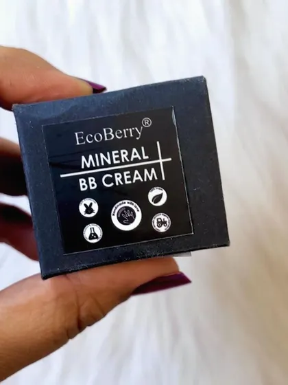 The packaging of my Mineral BB Cream, designed to be simple and eco-friendly.