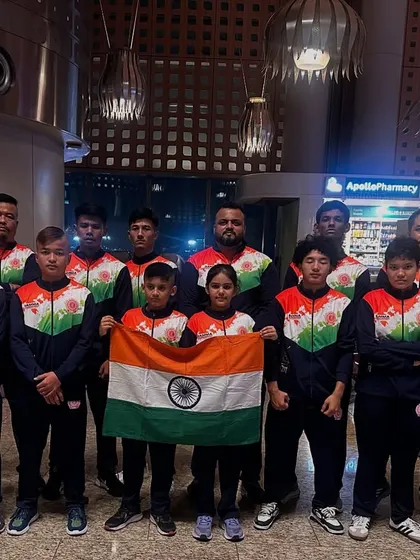 Team India, with our FCC fighters holding the flag, ready to depart for the GAMMA World Championship in Indonesia. The journey begins here.