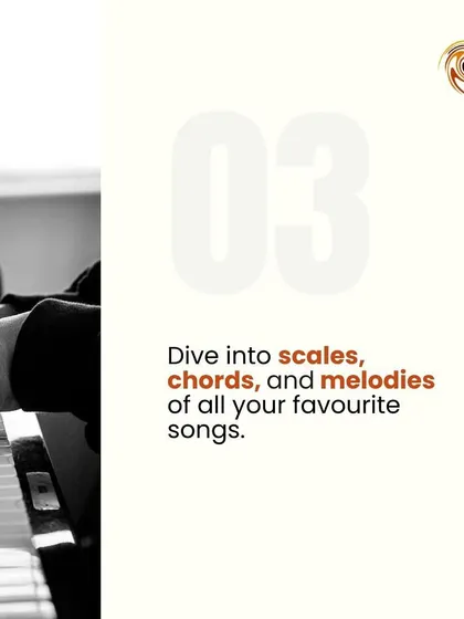 With piano lessons, you can dive into the scales, chords, and melodies of all your favorite songs.