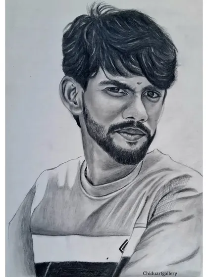 A realistic pencil portrait I created for a client of his brother. These custom sketches are a wonderful way to celebrate the important people in your life.