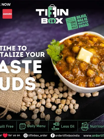 Our Chana Masala is here to tantalize your taste buds. Made with authentic North Indian flavors, it's a hearty and delicious dish available for delivery in Bangalore.