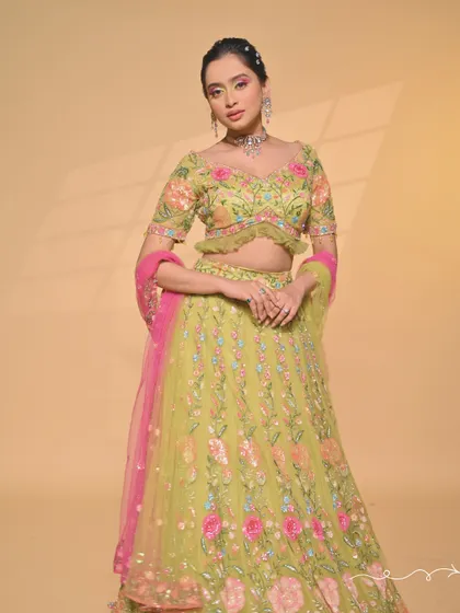 Another beautiful full-length shot of a student's work, showcasing a perfectly coordinated look from head to toe.