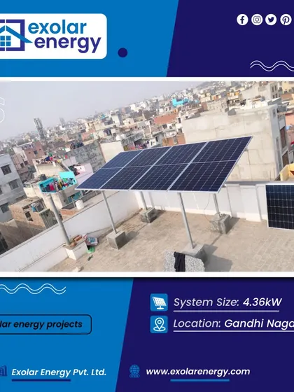 This 4.36 kW system in Gandhi Nagar, Delhi, is a compact powerhouse. It's an excellent choice for homes with moderate energy needs, offering a fast payback period.