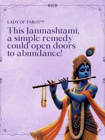 This Janmashtami, I shared a simple remedy to open doors to abundance. Placing a small silver flute in your safe or money cupboard is a beautiful way to honor Lord Krishna and invite the blessings of Goddess Lakshmi.