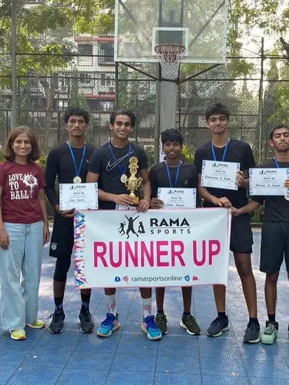 Our U-16 boys team standing proud with the coaches after securing the runner-up position at the Rama's Tournament. Every tournament is a learning experience that fuels our fire.