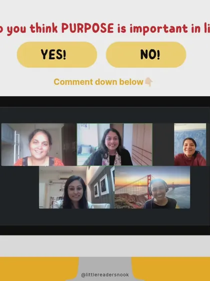 A screenshot from an online session where we discussed the importance of purpose. My training goes beyond just techniques; we explore the "why" behind our stories, which is what truly connects us to our audience and our passion.