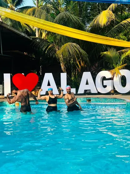 Capturing the fun moments during our fitness trip.