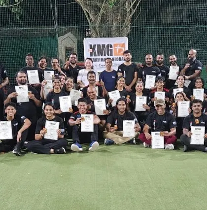 Another shot of our successful Goa seminar attendees, celebrating their new skills and certifications.