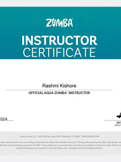 I'm proud to be an officially licensed Aqua Zumba instructor. I trained directly with the program's creator to ensure I bring you the most authentic and effective aquatic fitness experience.