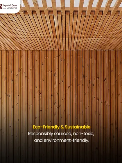 My Thermopine wood panels are eco-friendly and sustainable. They are responsibly sourced and non-toxic, making them a great choice for creating beautiful, environmentally-friendly walls and ceilings.