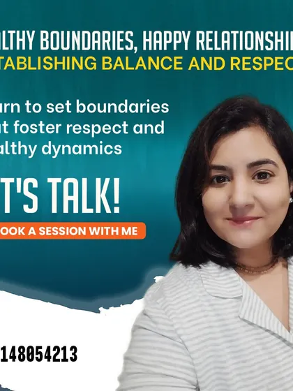 Healthy boundaries lead to happy relationships. I can teach you how to establish balance and respect in your connections. Let's talk.
