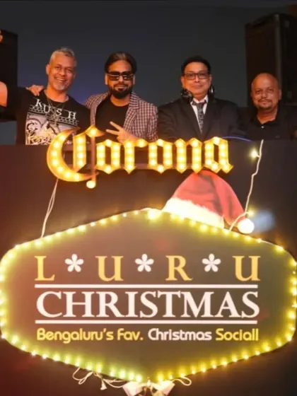 The crew behind the 3rd edition of Luru Christmas. It takes a great team to produce Bengaluru's favorite Christmas social, and the energy is always unforgettable.
