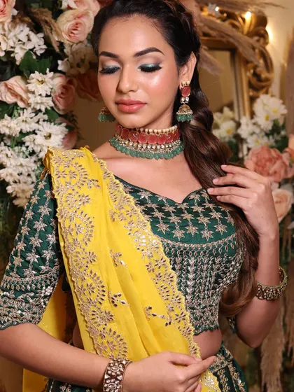 A final, elegant shot from the Mehendi series.
