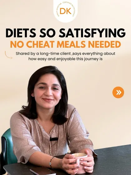 "Diets so satisfying, no cheat meals needed." This quote from a client perfectly captures my philosophy. When you eat well and feel full, the cravings for unhealthy foods naturally decrease.