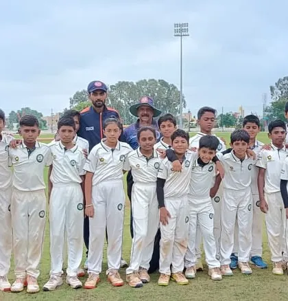 A combined group photo of our U-12 and U-16 players.