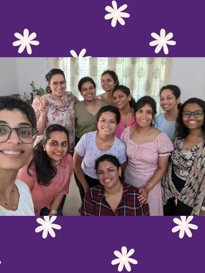 The wonderful group from our "Sisters in Stories" May edition in Bengaluru. We create a non-judgmental space for single women to share their journeys and build lasting friendships.