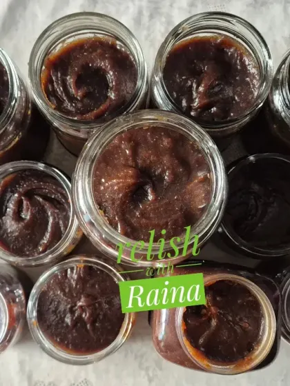 Here is a large batch of my homemade Chyawanprash. I prepare it with the freshest ingredients as soon as winter starts. It's a traditional Ayurvedic recipe that is great for both adults and kids to boost immunity.