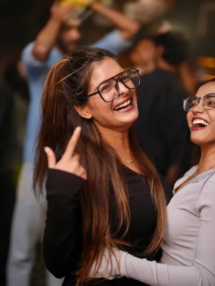 All smiles on the dance floor. It's all about good vibes and great music.