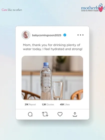 Your baby feels it when you're hydrated and strong! Staying well-hydrated is crucial for maintaining healthy amniotic fluid levels and supporting your overall health during pregnancy.