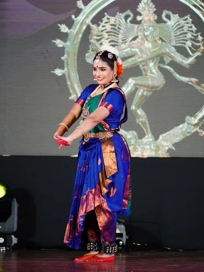 A student from the open category who secured 2nd place with her graceful and smiling performance.