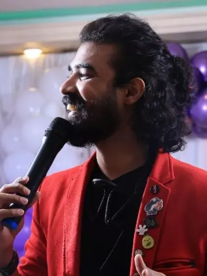 A candid shot of me enjoying the party atmosphere. The joy at these events is infectious, and I love what I do.