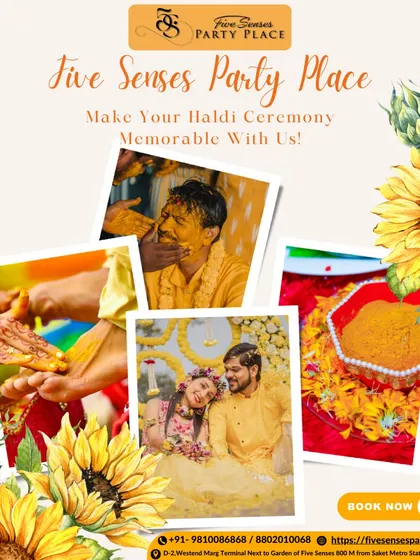 We cherish the beauty of tradition and specialize in planning memorable pre-wedding events. This collage captures the vibrant and joyful moments of a Haldi ceremony, a key part of the wedding festivities we meticulously organize.