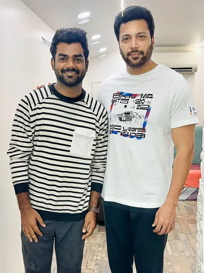 A happy birthday post for Jayam Ravi sir. This picture was taken on set where I worked as an assistant choreographer, a role I truly enjoyed.