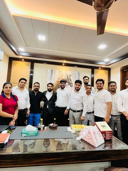The entire team celebrating a junior's enrollment. We believe in celebrating every milestone, big or small, as a family.