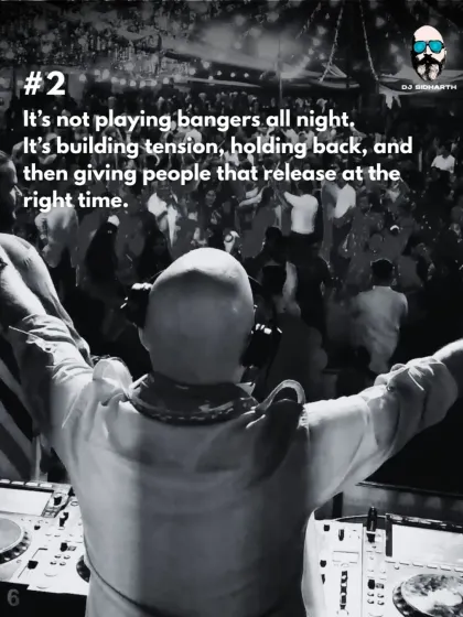 Being a DJ isn't just about playing one hit after another. It's about the art of building tension, knowing when to hold back, and creating that perfect moment of release that makes the crowd erupt.