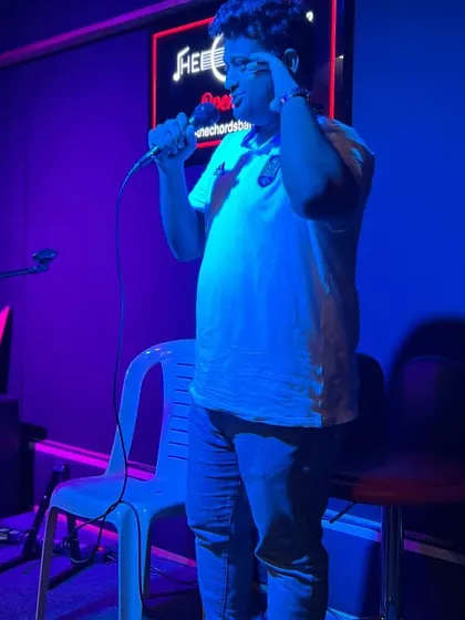 A performer shares his story at our Open Mic Edition 4. Our stage is a platform for all kinds of artists to express themselves in a fun and entertaining evening.