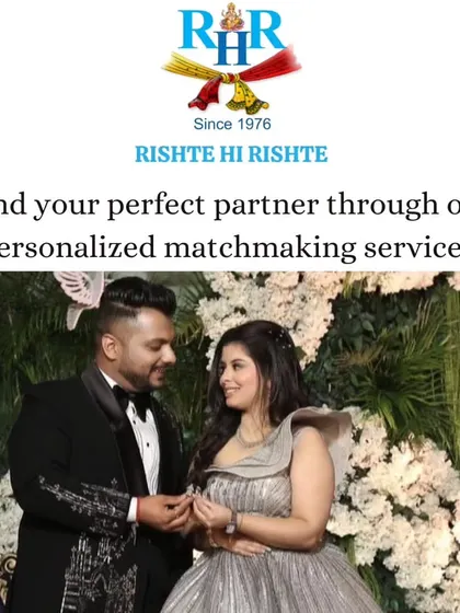 A happy couple at their engagement, a journey that started with our personalized matchmaking services. We take pride in helping you find your perfect life partner.