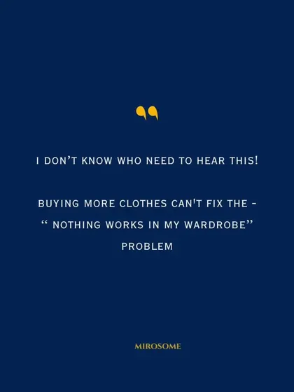 Buying more clothes can't fix the "nothing works in my wardrobe" problem. The real solution is to define your style, declutter ruthlessly, and build a versatile cluster wardrobe with pieces you truly love.