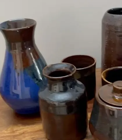 This is the work of Anitha, who went from a beginner to a confident potter in just a few months. Her journey is a great inspiration to all of us.